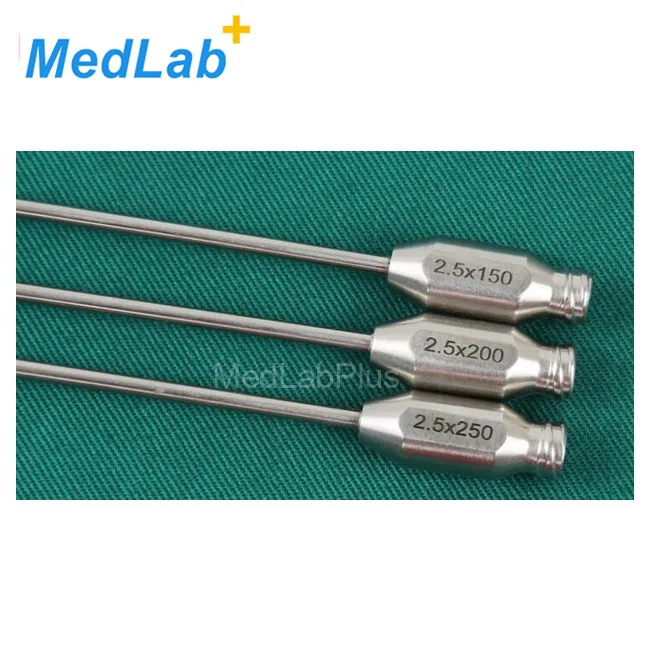 China supplier fat implant transplantation liposuction blunt-tip micro cannula