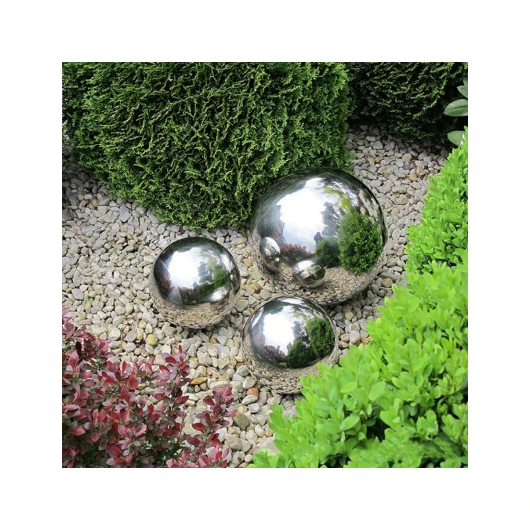 custom size color fountain ball Stainless steel 304 metal hollow fountain ball Outdoor landscape decoration large fountain ball