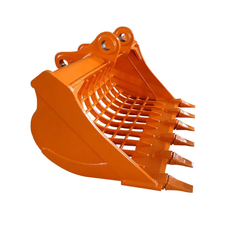 Excavator spare parts rock reinforce skeleton bucket