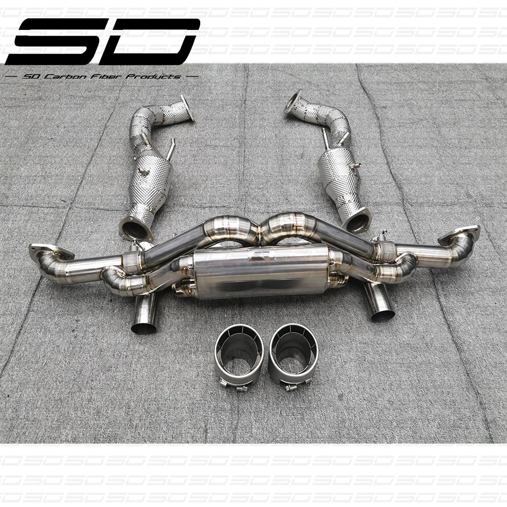 Car Parts SD Titanium Alloy / Stainless Steel Exhaust  For Por-sche accessories