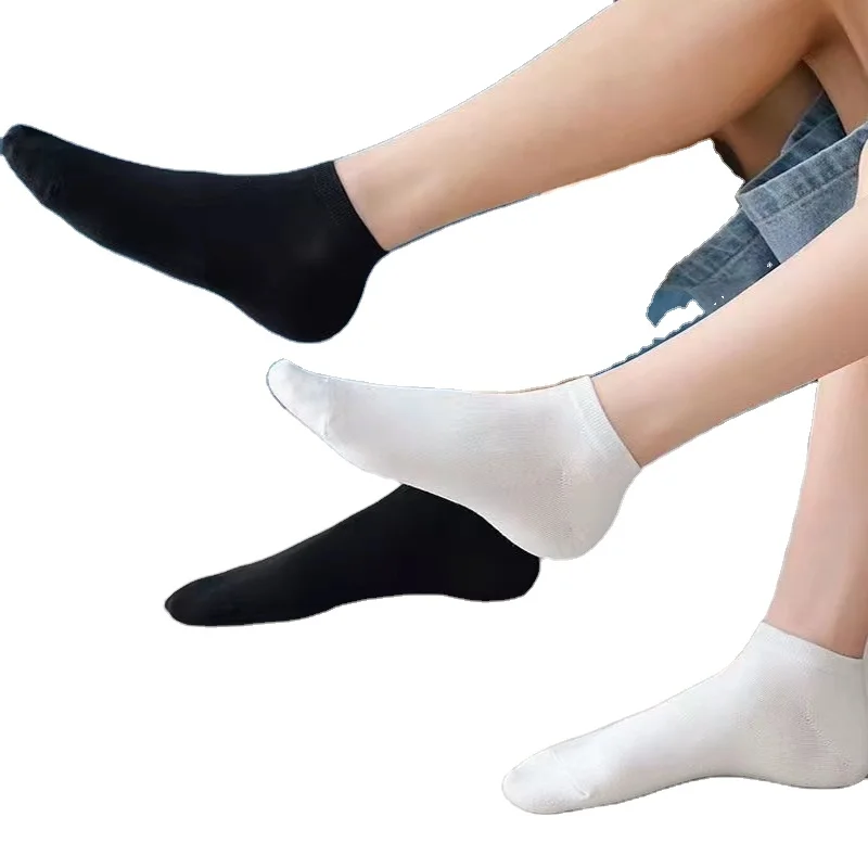 Custom brand nylon polyester socks combed cotton + spandex ankle socks for teens  8years to 16 years Low cut boat Socks