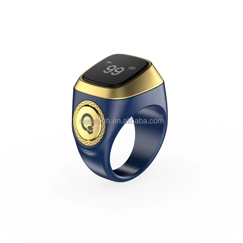 Zik Ring Smart Muslim Islamic Electronic Zikir Counter Digital Azan Alarm Clock Iqibla Tacbix Tasbeeh Tasbih Zikr