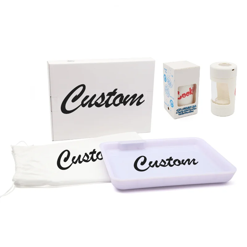 Portable cigarette case charged and luminous tobacco grinder sealed plastic tobacco case