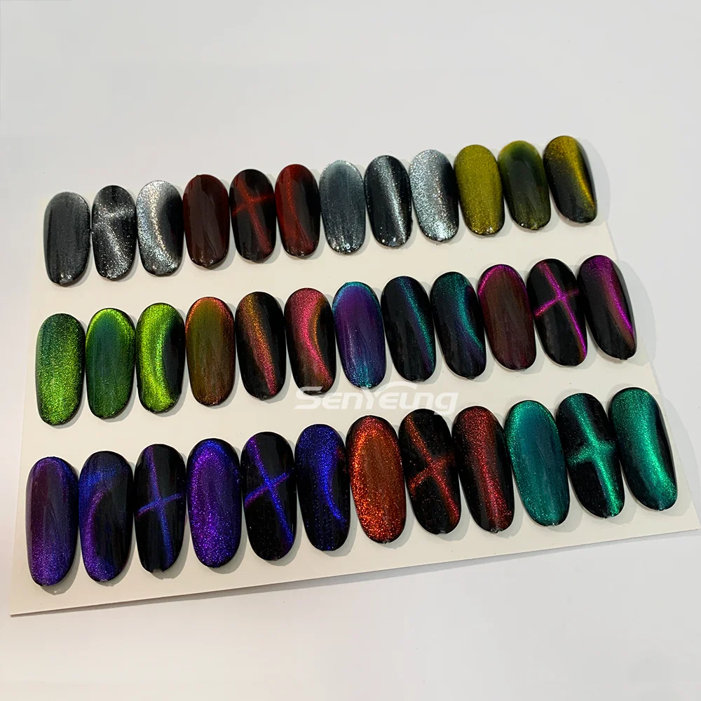 Variety of Style Chrome Chameleon Magnetic Cat Eye Powder Using for Nail Art