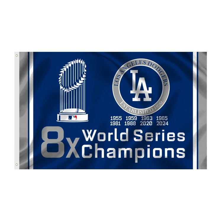 Оптовая продажа 3X5FT LA Dodgers Mlbs флаг команды полиэстер баннер открытый Лос-Анджелеса