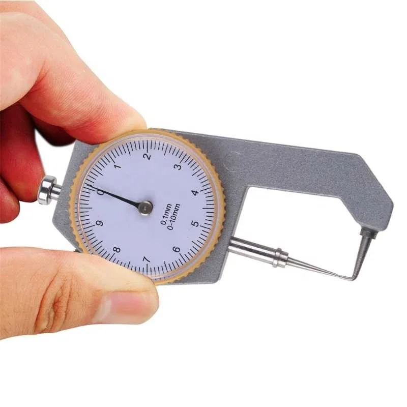 Dial Thickness Gauge Tester Dial Caliper Measuring Tool 0-10mm for Leather Craft Tool Thickness Gauge