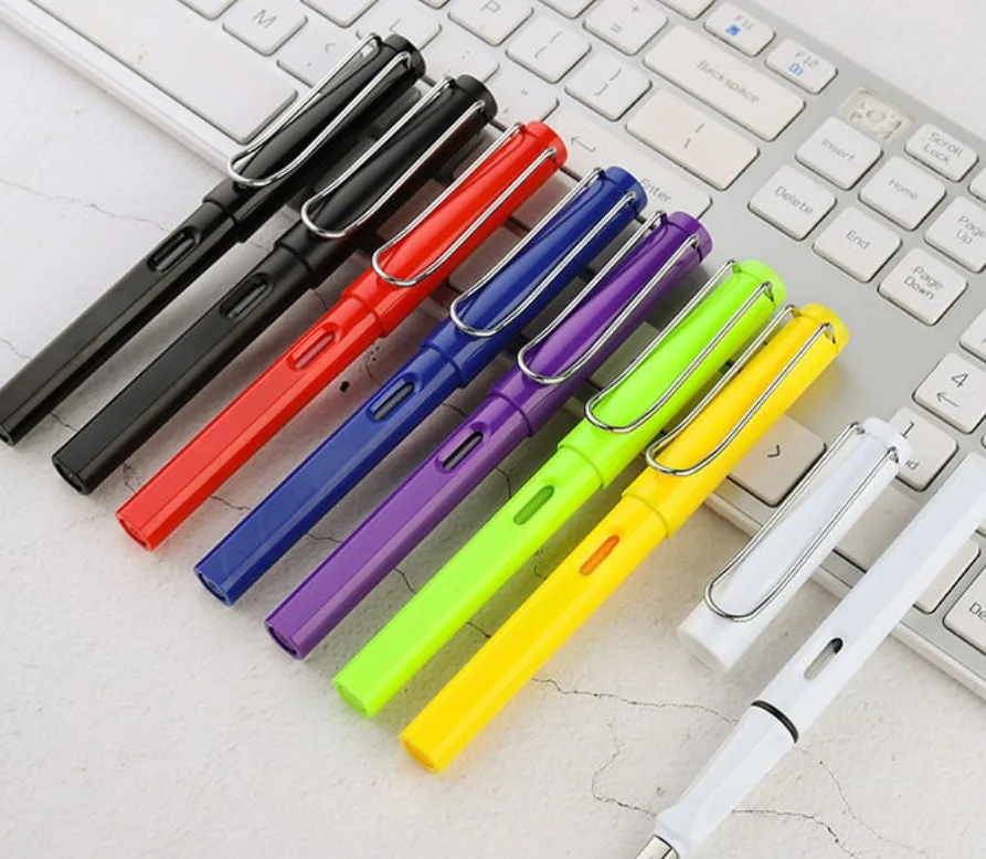 Four nib models and Customizable logo Multicolor Plastic Parker Fountain Pen