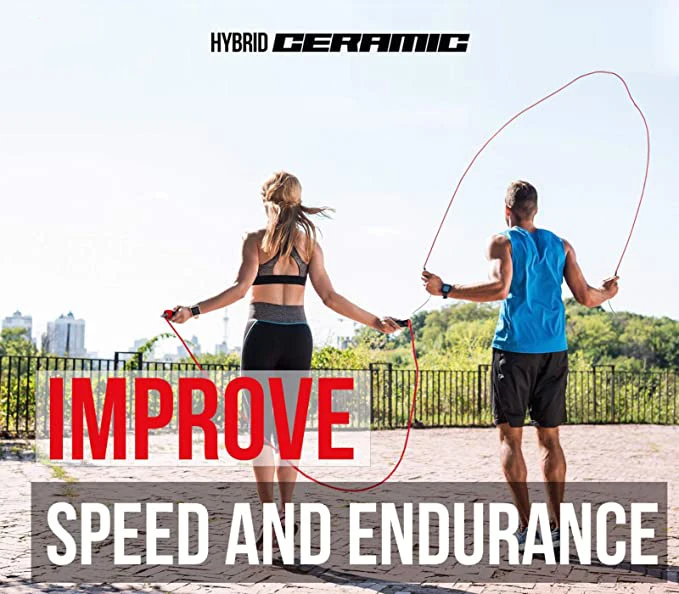 
Hybrid Ceramic Bearings speed jump rope home workout jump rope speed skipping rope 
