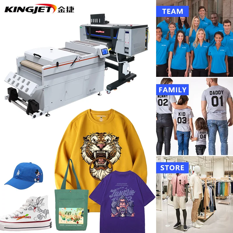 impresora dtf impresora 60 cm t shirt printing machine imprimante dtf printer i3200 logo printing machine direct to film printer