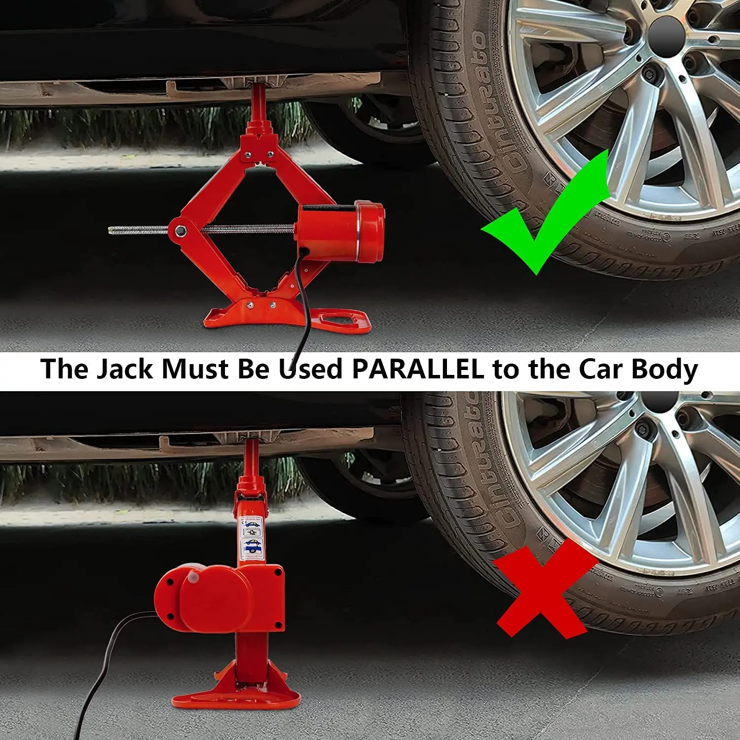 3ton  Scissor Jack Kit 12v Dc 3t Auto Repair Tool Jacks With Impact Wrench Electric Car Jack For Sedans And Suvs