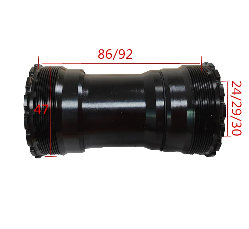 Bike BB Hollow Bottom Bracket 68-73mm Aluminum Alloy Threaded Screw-in Bicycle Axis Waterproof Crank Set Axis Parts
