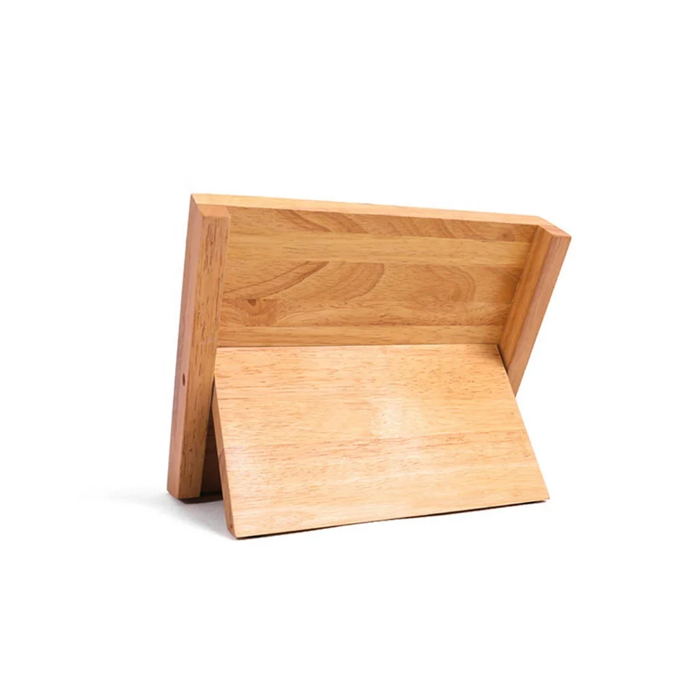 Magnetic Knife Block Rubber Wood Household Exquisite Natural Good Stability Magnet Strong Adsorption Cooking Knife Stand Rack