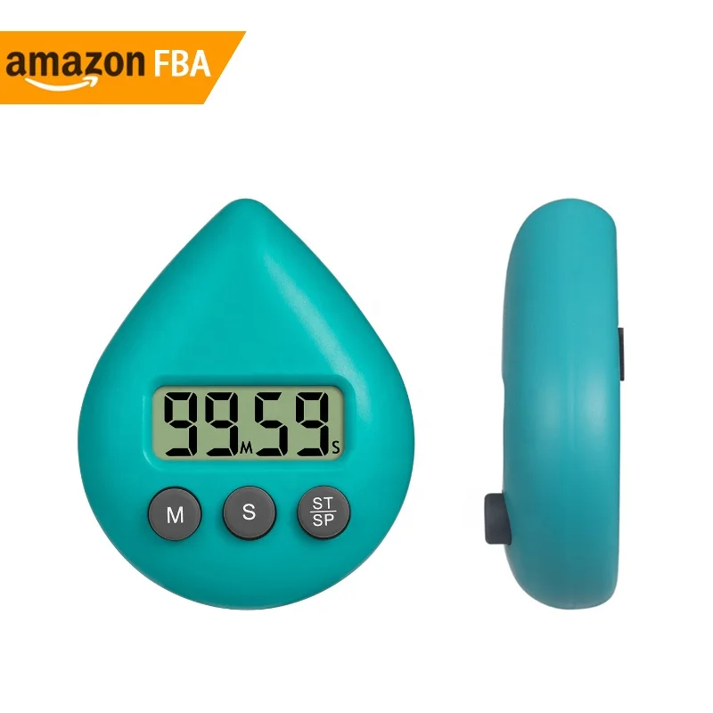 Hot Selling Products 2024 Dribble Desktop Digital Timer Colorful LED Counter Display Alarm Clock Manual Electronic Kitchen Timer