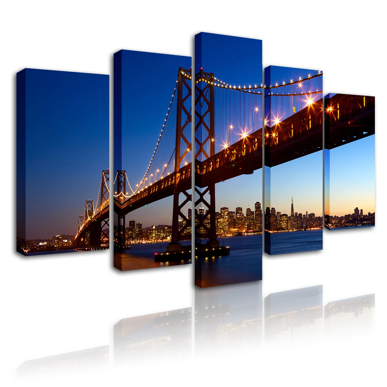 Набор для рисования на холсте Настенная картина с изображением моста пейзажа 5 наборов домашний декор гостиной спальни