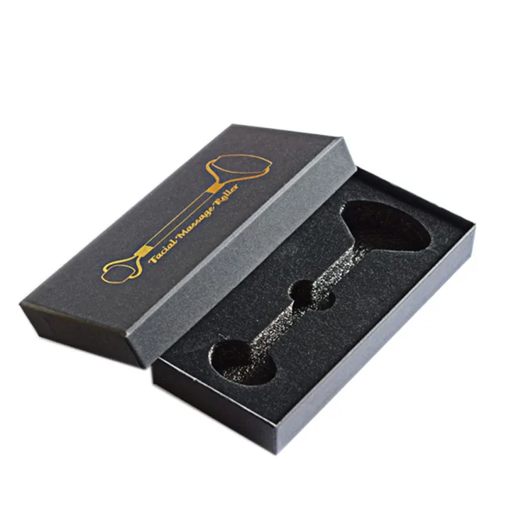 Anti Aging Face Lift Jade Stone White crystal Facial Roller Massage Natural Double Head Face Massage Roller