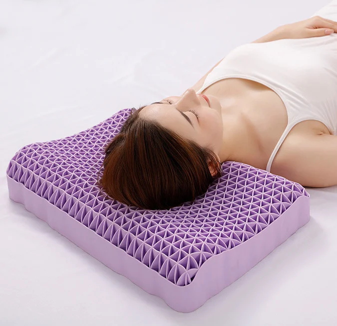 Warehouse Hot Selling Japan No Pressure Pillow Special Cervical Spine Net Technology Gel Dynamic Washable Cervical TPE Pillow