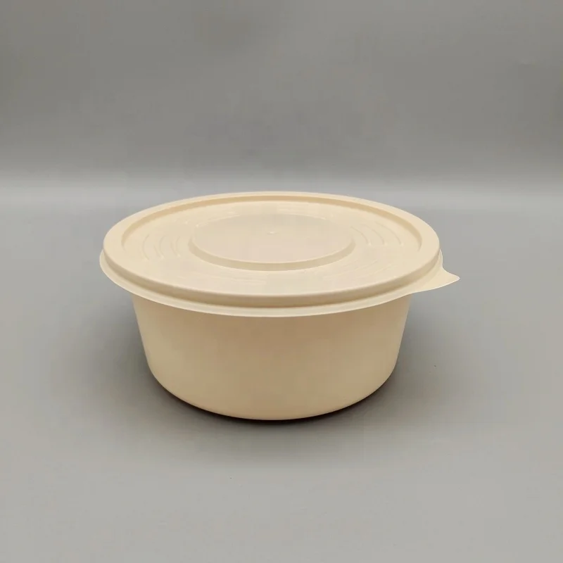Good Quality Disposable Lid For 140mm Soup Bowls  Microwave Corn Starch Soup Bowl Lid Heat Resistant Take Away Soup Bowl lid