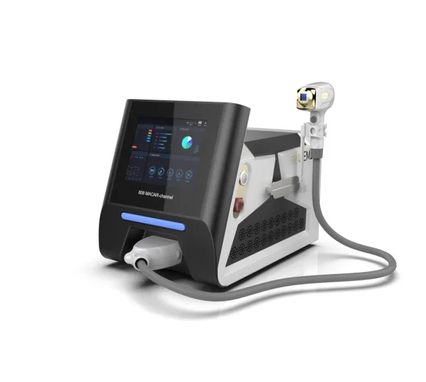 Гарантия 2 года, аппарат для удаления волос на трех длинах волны 755 нм, 808 нм, 1064 нм, диодный лазер