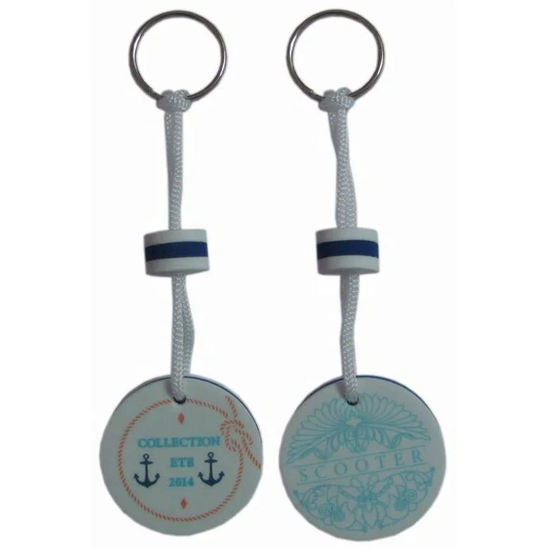 Safety EVA Floating Keyring Keychain Key ring key chain Water Buoyant Keychain for Kayak Canoe Marine Nautical Boating Swim