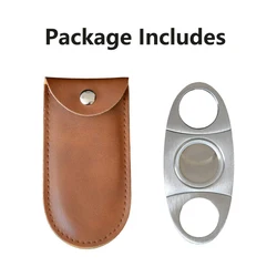 9cmX4cm Classic Guillotine Design Silver Color Stainless Steel Cohiba Cigar Cutter With Smooth Double Blade
