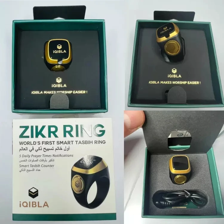 2023 Top Selling Java Zikir Smart Ring Sleep Tracker IQIBLA Zikr Lite