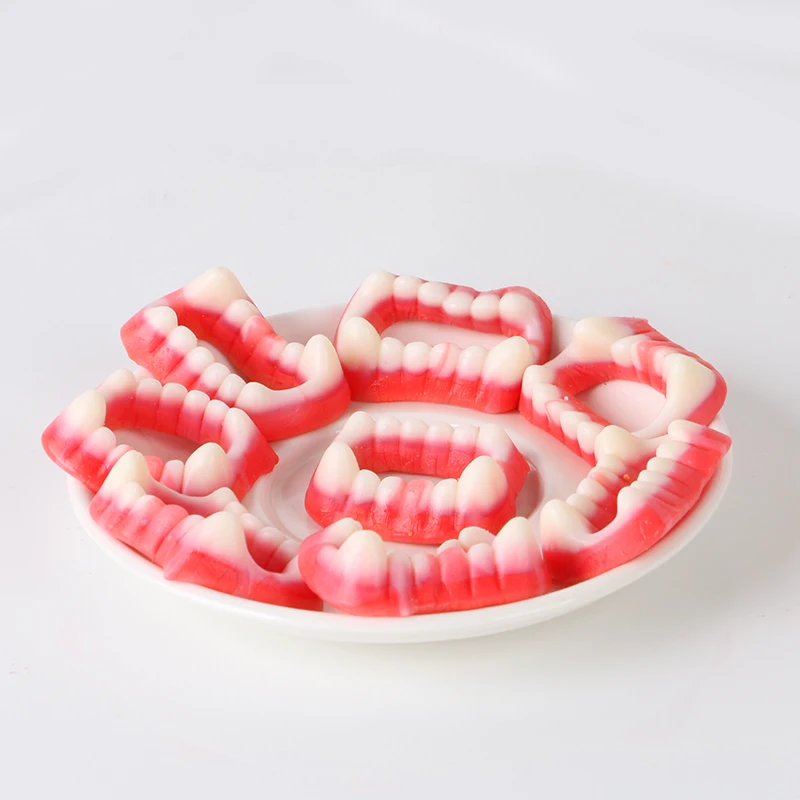 Новый тип, забавные зубья в форме фруктового вкуса, индивидуальная Прямая поставка, конфеты, трость, сладости, жесткие конфеты