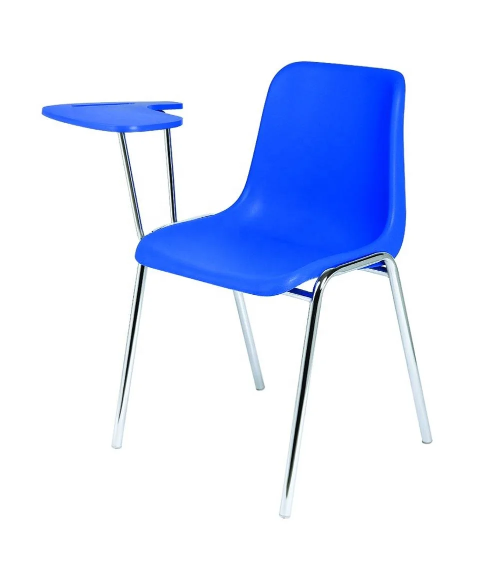 
Wholesale cheap plastic stackable mid-school student chair with tablet Strong armchairs furniture school chairs with writing pad 