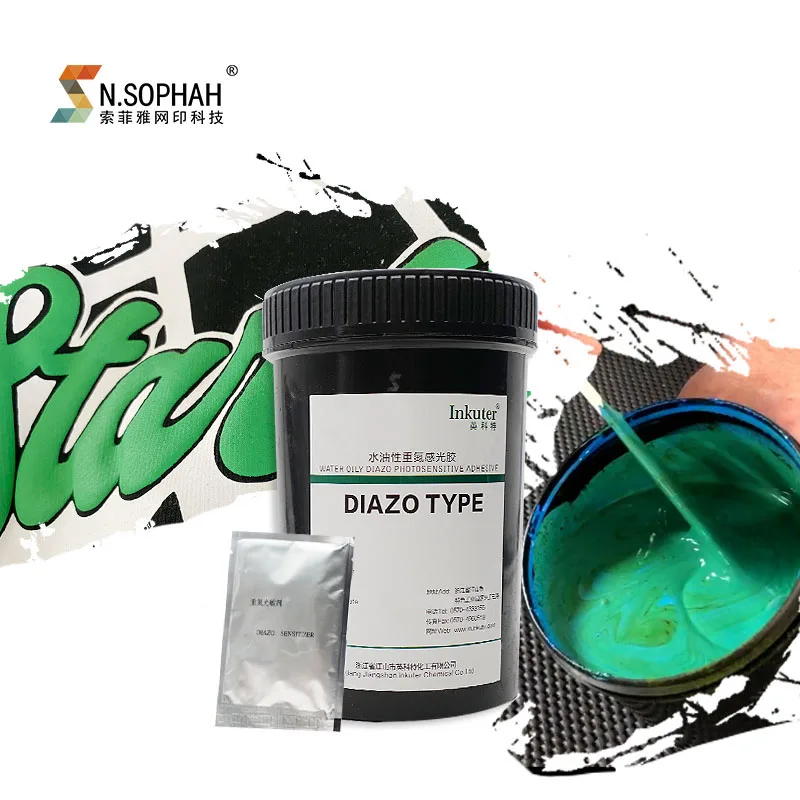Wholesale Price Diazo Sensitizer Screen Printing Water Oily Photo Emulsion