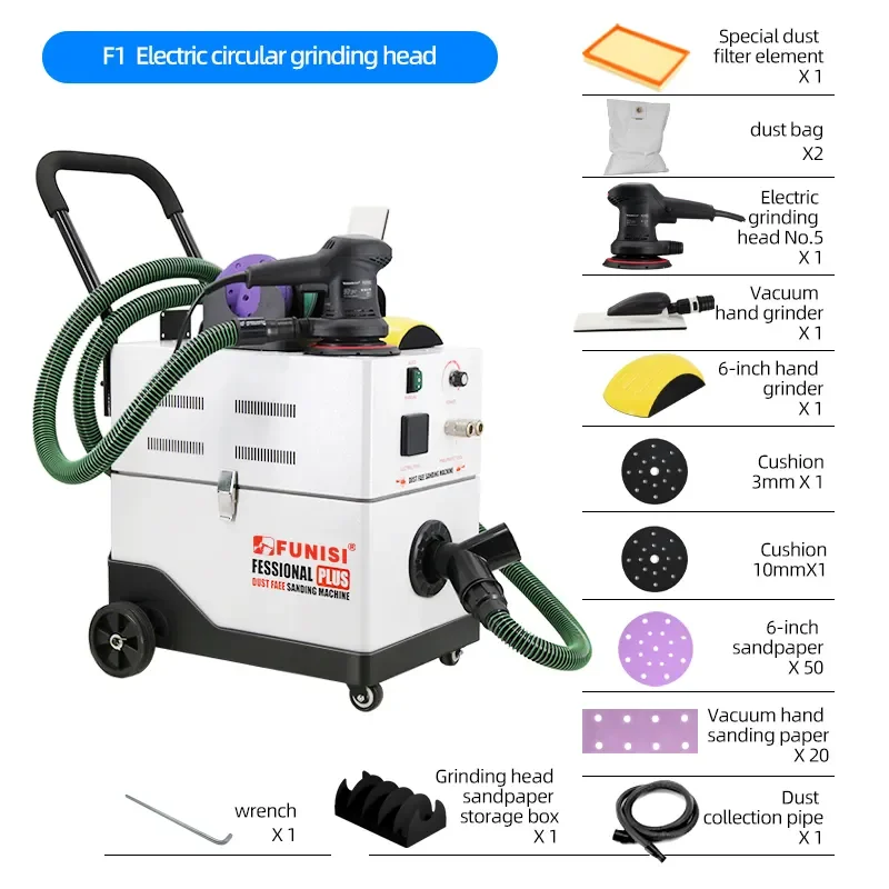 Metal sheet dust free dry sanding machine dust extractor for car repairing