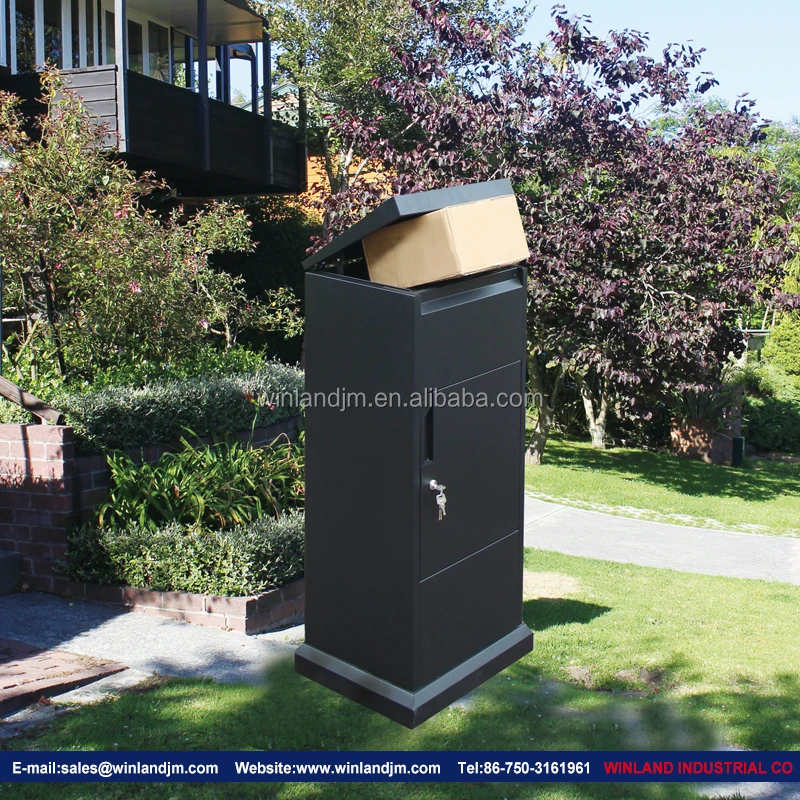 Large Capacity Parcel Delivery Box For Porch Outdoor Parcel Box Drop Delivery Metal Mailbox