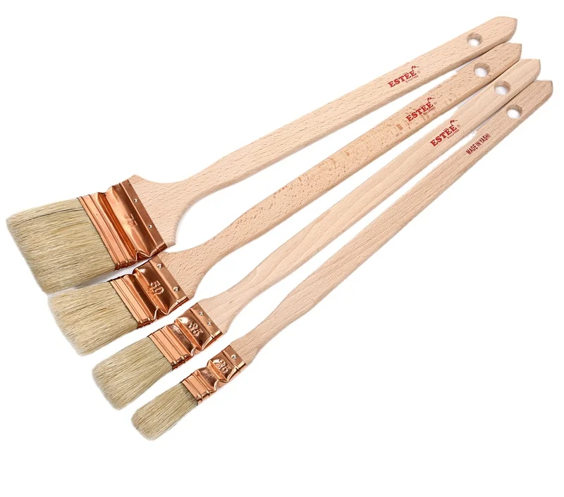Chinese Exporter Radiator Brush With Wooden Handle
