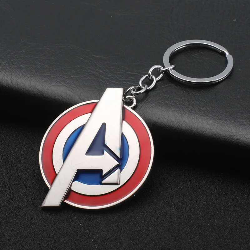 Капитан Америка щит брелок Marvel супер герой кулон держатель для ключей