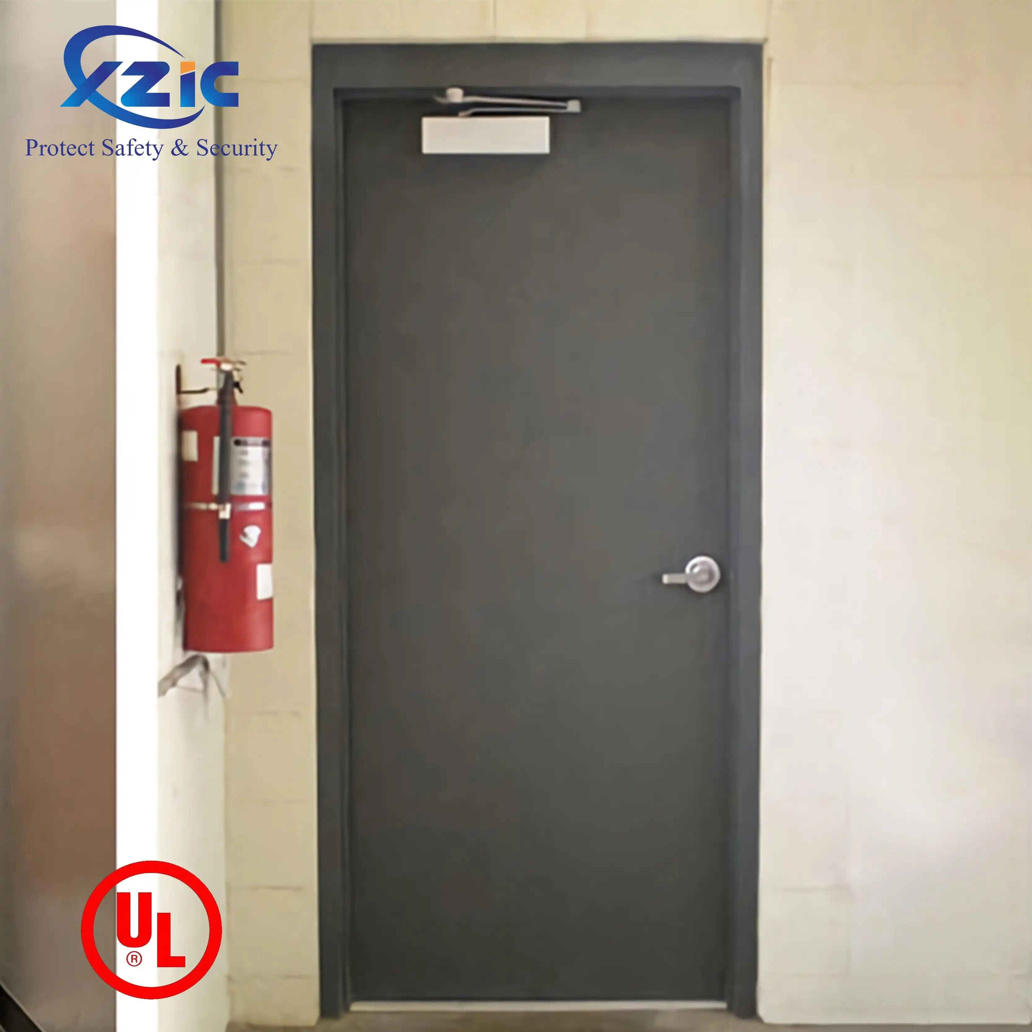 UL certificated fire proof door 180mins Fire Proof Heat Resistance Steel Door
