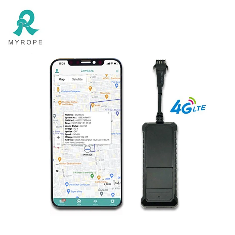 Car Tracker 4G GPS Tracking System bw08 Support Power Cut-off Car GPS Tracking