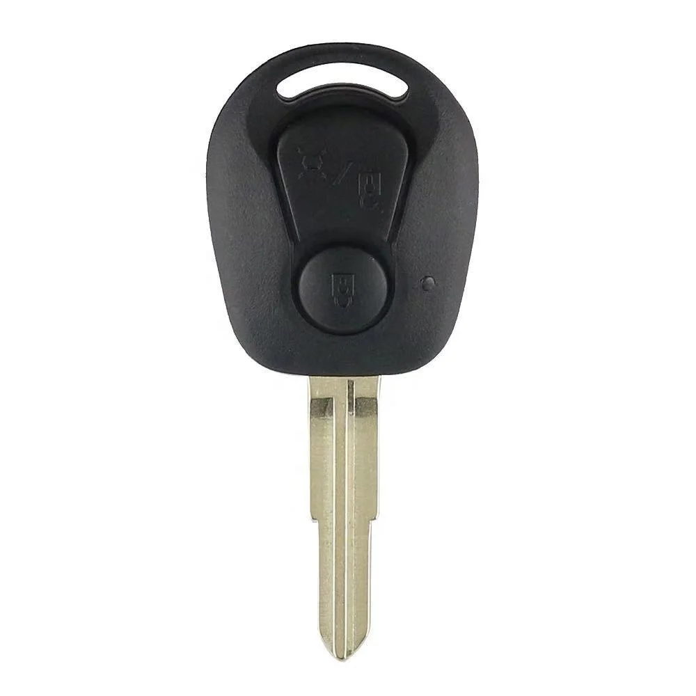 Replacement 2 Buttons Remote Key Fob Shell for Ssangyong Actyon Kyron Rexton Uncut Blade Car Key Case Cover