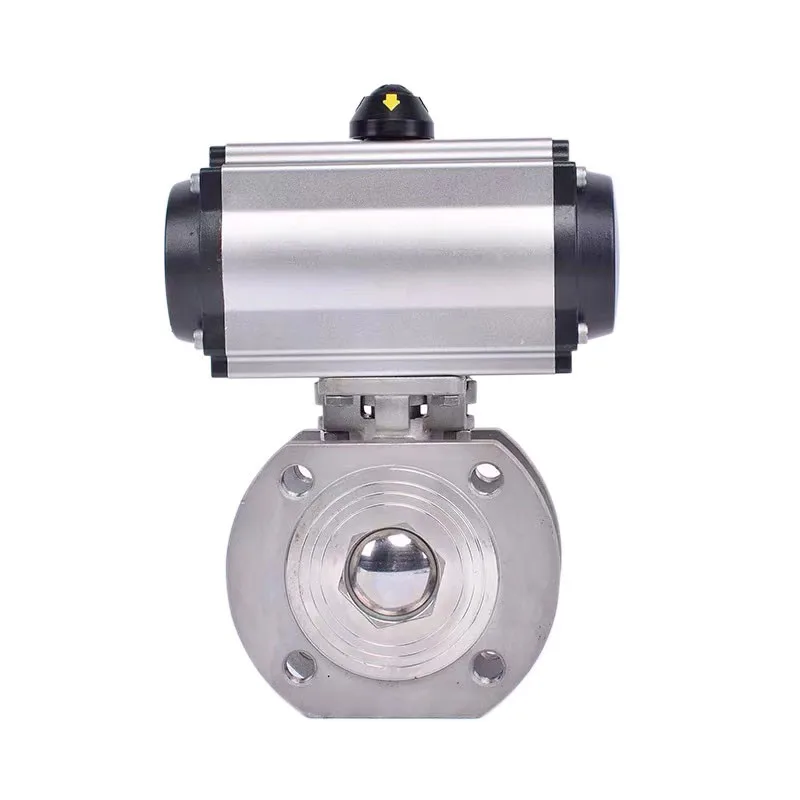 OGV Air Actuated Valve Ansi Standard Flanged 1/2 Inch Ball Valve With Pneumatic Actuator