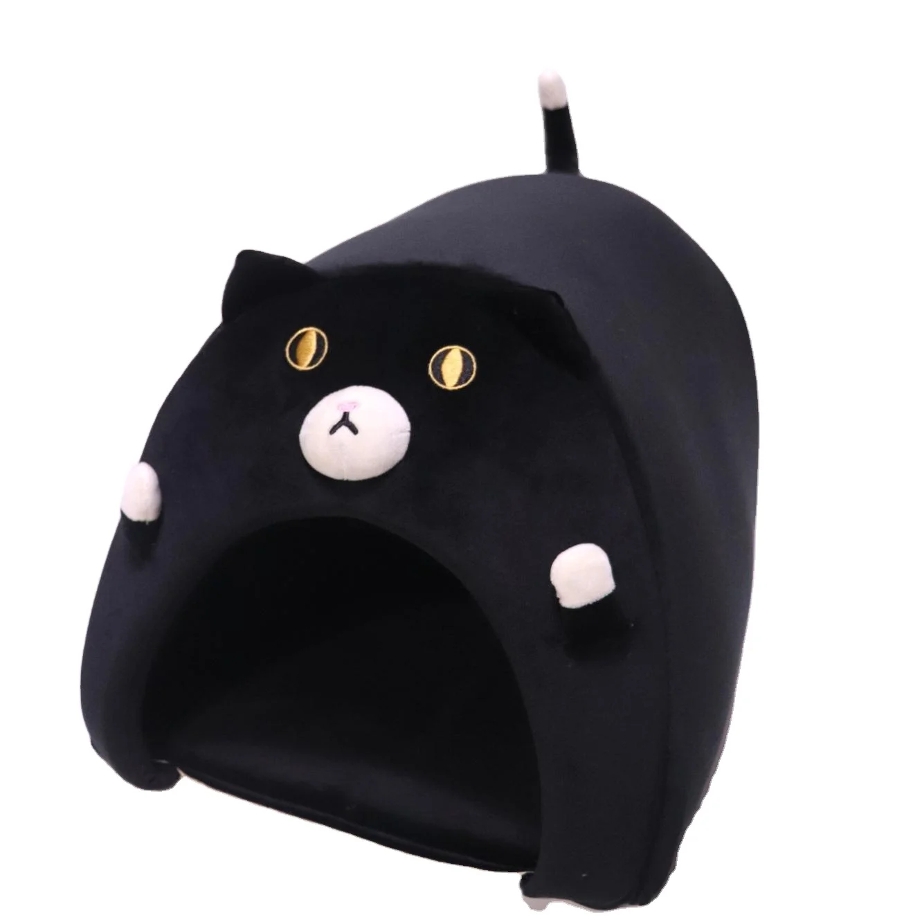 lovely animal shape warm pet house for cat and dog thick arctic velvet to keep warm easy to assemble