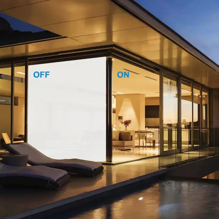 2024 Electronic Self-adhesive type PDLC film Switchable smart film for Projector Screen  light transmission