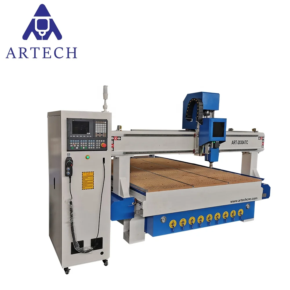 Large size Automatic tool change system 2030 CNC Router  machine  with Syntec Control system