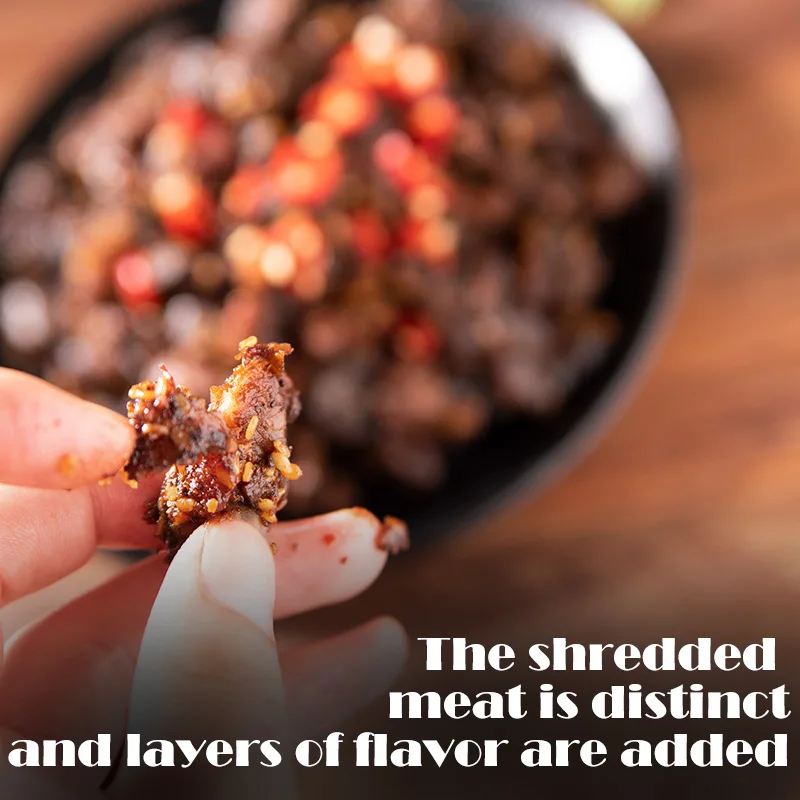 500g Bulk Snacks Chinese Instant Food Meat Products Snack High Protein Beef Multi flavored