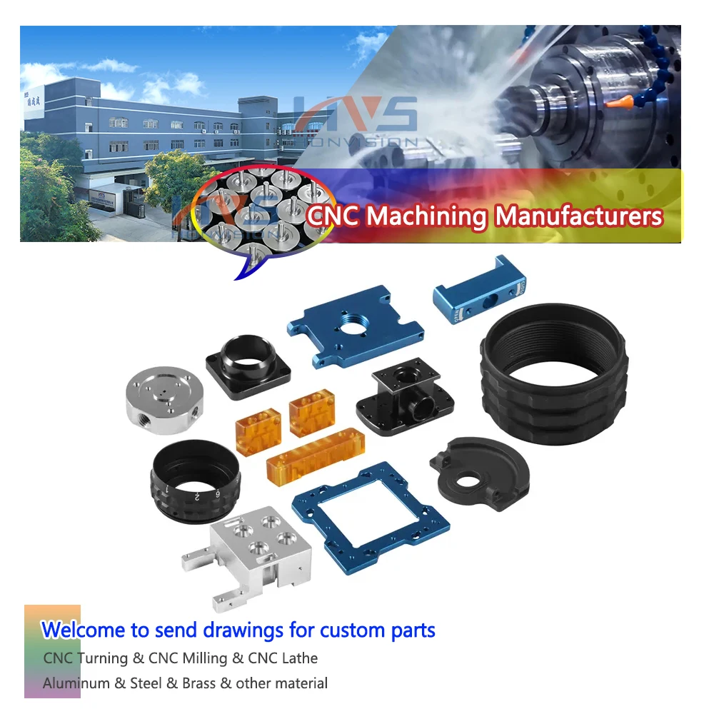 HVS OEM ODM Prototyping Aluminum Anodized Parts CNC Turning Service Professional CNC Machining