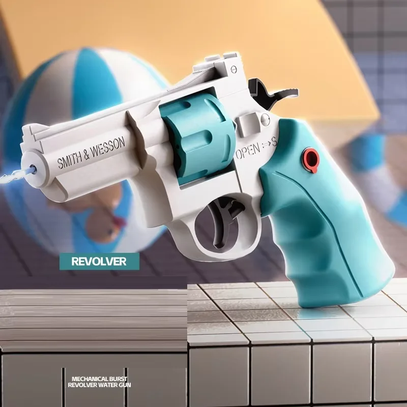 Water gun toy revolver Internet celebrity toy boy play handsome artifact Glock mechanical linkage water spray handheld toy gun