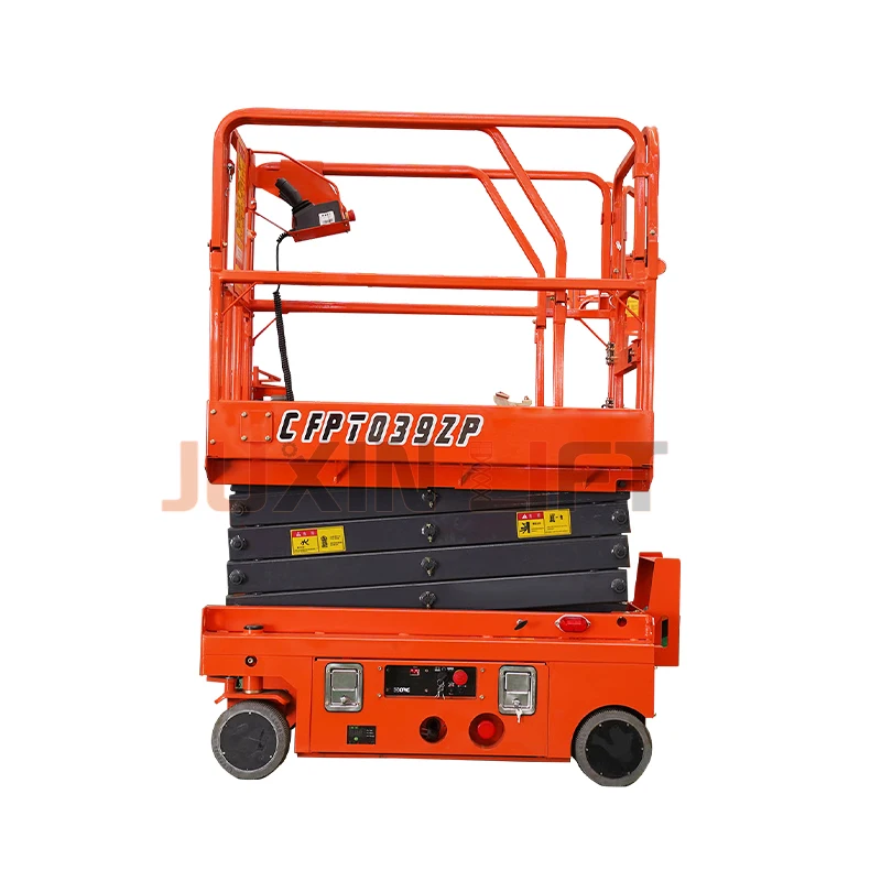HOT selling mobile electric motor aerial work platform 4m mini self propelled scissor lift