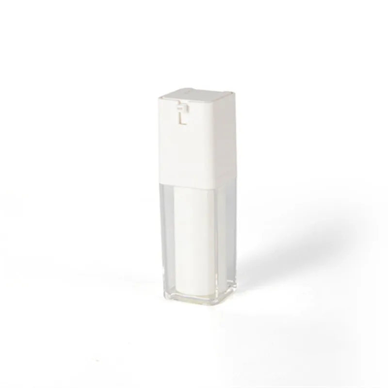 Square Shape Rotate Cosmetic Packaging Drunk Elephant Serum Airless Lotion Pump Bottle 15ml 30ml 50ml