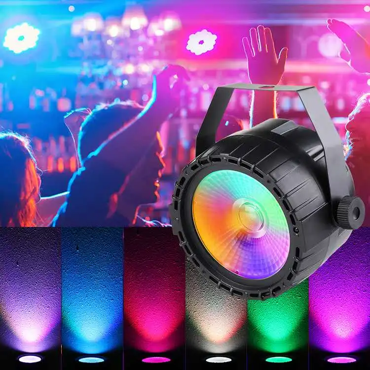 Popular ceiling wedding decoration DMX512 30W RGB UV led mini cob led par lights