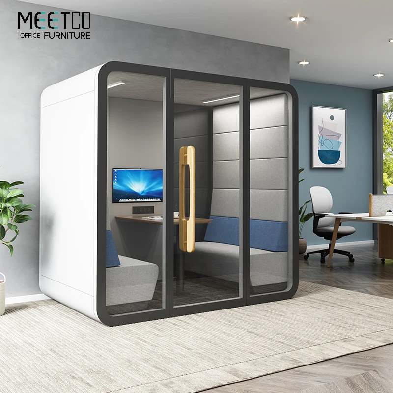 Office Soundproof Privacy Acoustic Booth Acoustic Privacy Booth Office Large Booth Soundproof Cabin Office Soundproofing Pod