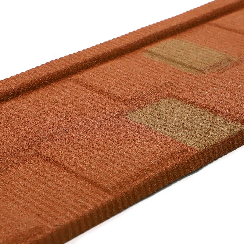 Factory Supply Aluminum Zinc Corrugated Shake Stone Coated Metal Roof Tile