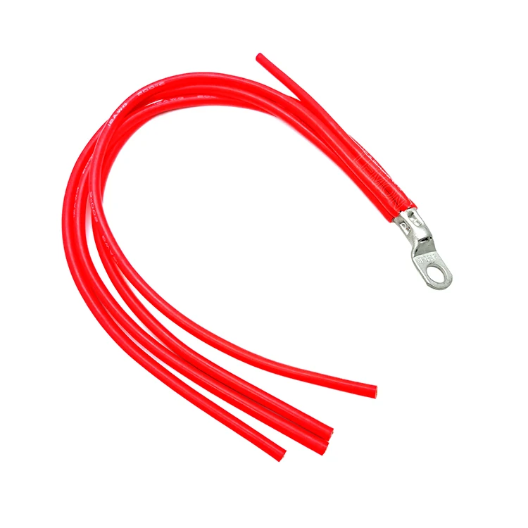 Кабель Аккумуляторный 2awg 4awg 6awg аккумуляторный кабель с клеммами медный для автомобиля морской солнечной энергии Rv мотоцикл