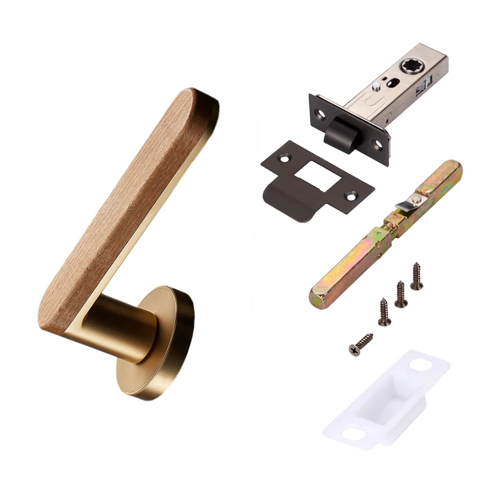 New Product Wholesale European Style Solid Passage Door Handle Set Indoor Door Handles Modern