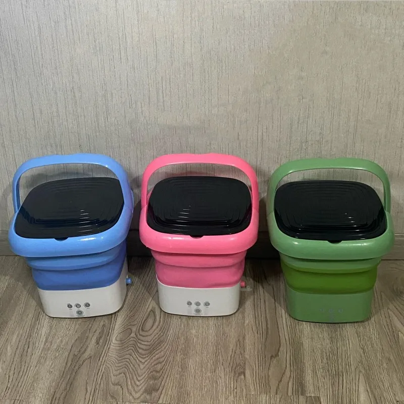 Mini Washing Machine Folding Small Household Portable Underwear Cleaning Dormitory Cleaning Machine